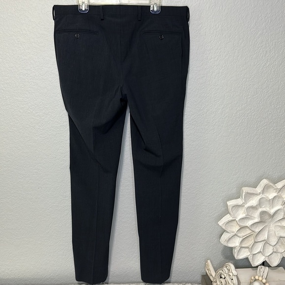 Bartorelli Napoli Super 140’s Australian Wool Gray Flat Front 38R - Picture 6 of 11